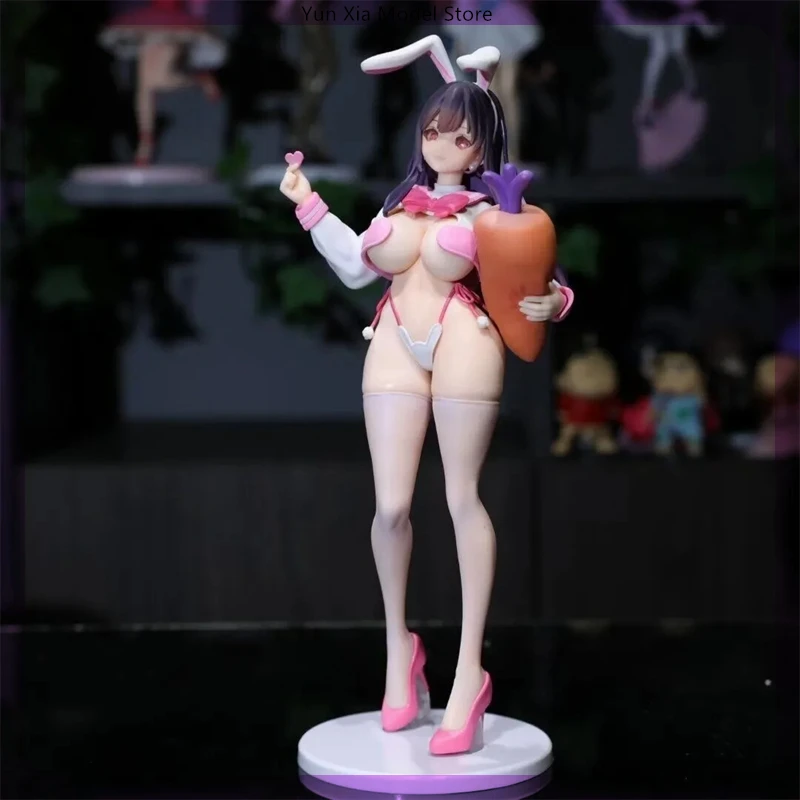 

28cm Jk Bunny Girl Make A Finger Heart Anime Figure Model Statue Boys Collection Model Desktop Decoration Ornament Toys Gifts