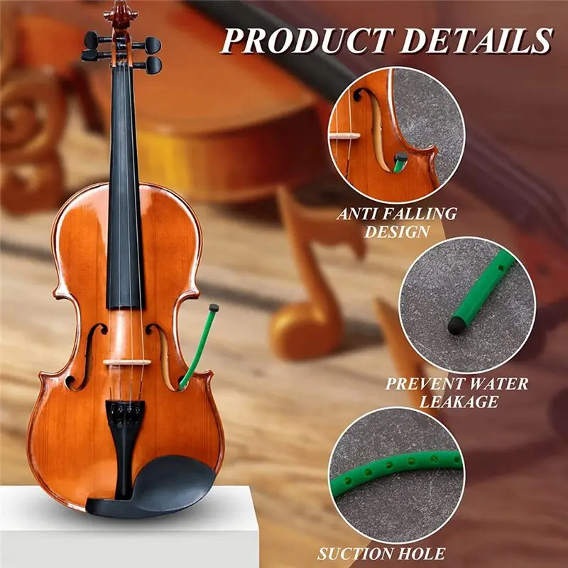 TUREBG 2Pcs Violin Humidifier Violin Sound Hole Humidifier F Hole Humidifier To Prevent Cracking Fret Ends Top Sinking Dryness
