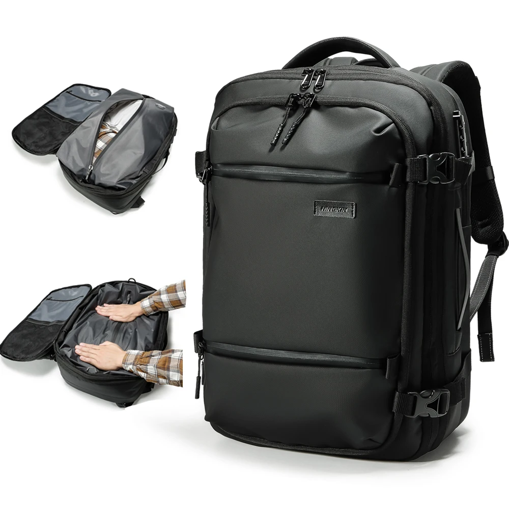 NINGKIN Travel Backpack Vacuum Compression 40L Laptop Backpack Business Large Capacity School Backpack Expanded Hiking Backpack