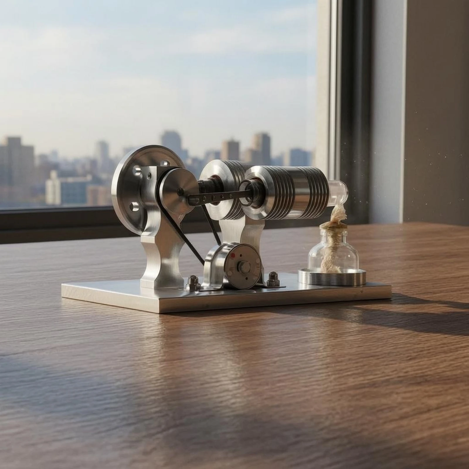 Stirling Engine Model Thermodynamics Metal Stirling Engine Desktop Mechanical Demonstration Energy Conversion School Equipment