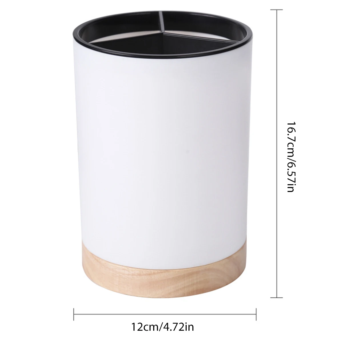 12cm Plastic Utensil Holder Cutlery Drainer Detachable Kitchen Tableware Storage Bucket Plastic Chopstick Spoon Storage Rack