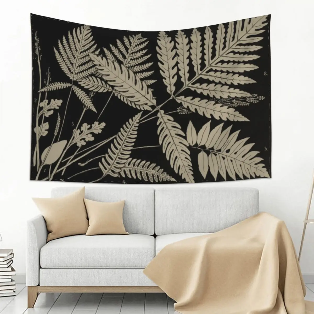 

New England Ferns Tapestry Wallpaper Home Decoration Accessories Room Design Aesthetic Room Decor Korean Tapestry