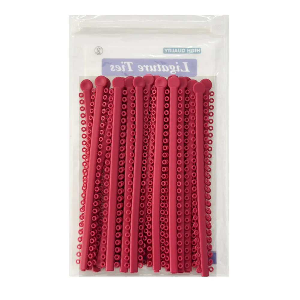 1000 Pcs Dental Orthodontic Elastic Ligature Ties Colorful Bands 20 Sticks per Pack for Brackets Braces Orthodontic Treatment - Image 3