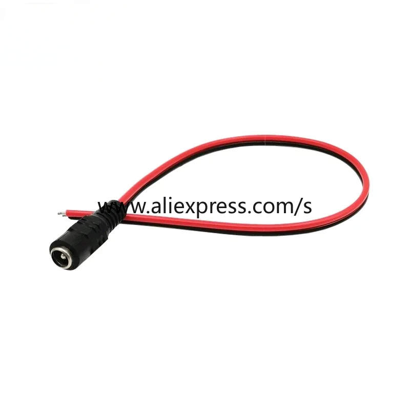 DC Power Cord Monitoring Power Plug Direct Current Line Hermaphrodite Connector Power Cord Male Connector Female Connector 2.1mm