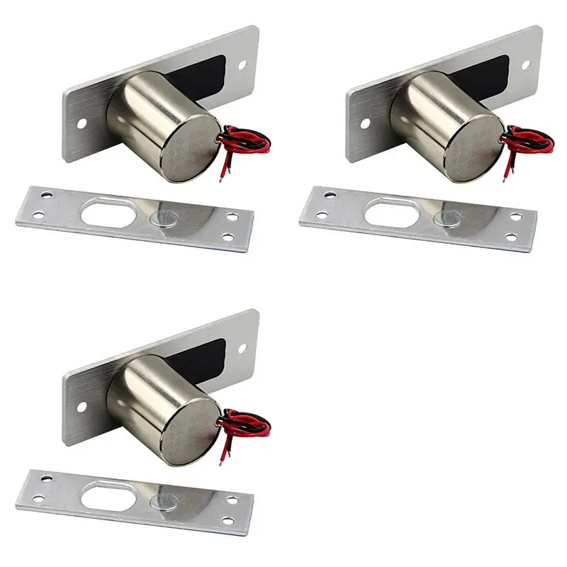 

24-Hour Delivery 3X Waterproof Electronic Drop Bolt NC Door Lock DC 12V Induction Auto Deadbolt For Enhanced Daily Security