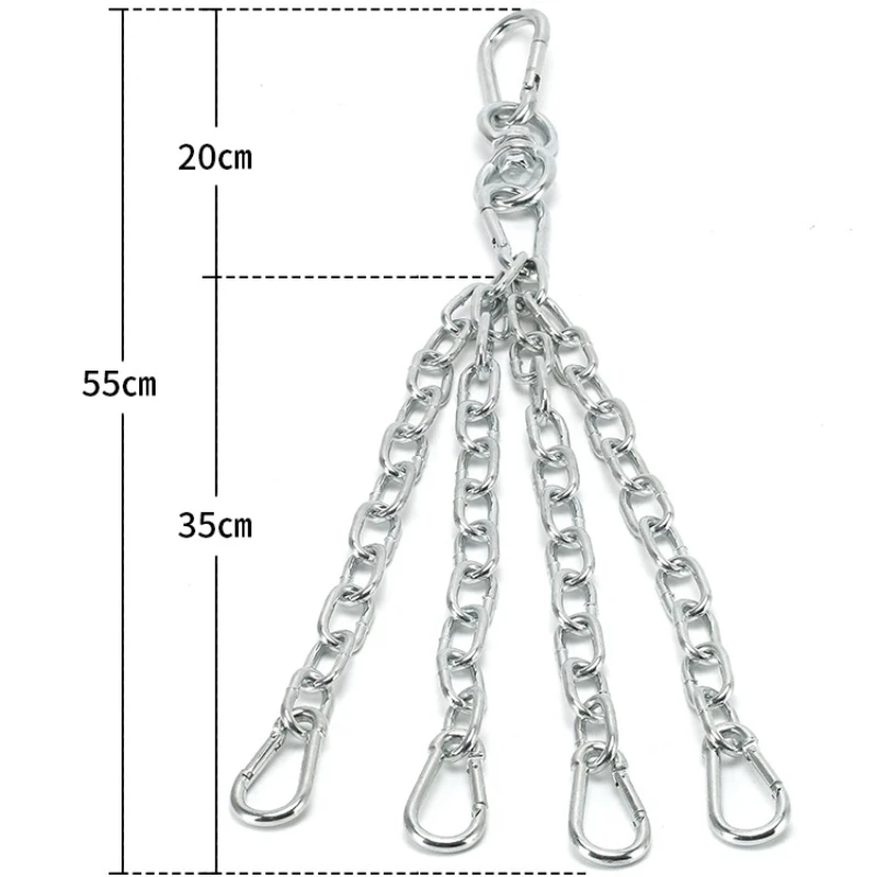 Heavy Duty MMA Boxing Heavy Bag Chain, gancho do saco de perfuração, 4 S-ganchos, equipamentos de fitness, acessórios para body building