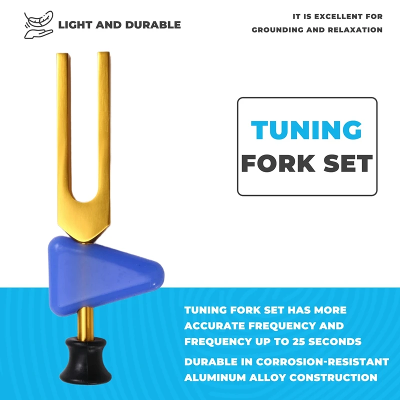 

【RU09】F 963HZ Tuning Fork Set, Tuning Fork for Healing Chakra, Sound Therapy, Keep Body, Mind and Spirit in Perfect Harmony