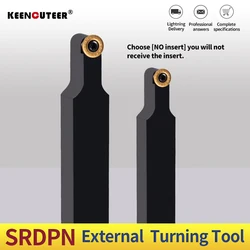 1PCS SRDPN1616H08T2 SRDPN2525M12 CNC Machining Turning Tools External Tools with RPMT RPGT Carbide for Precision Engineering