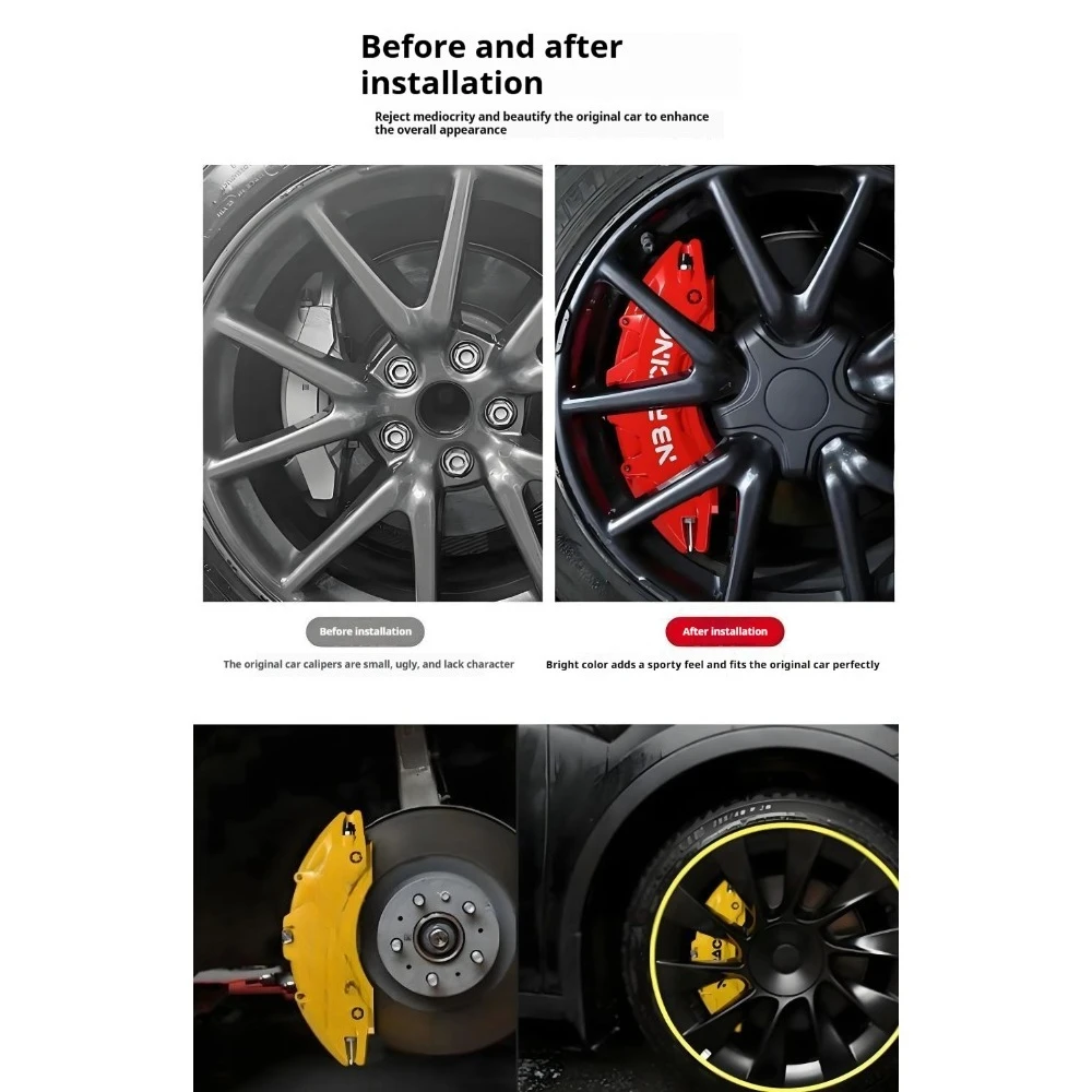 Immagine 6: Copertura per Pinza Freno in Lega di Alluminio, Accessori per Auto Speciali Ideal ONE/L6/L7/L8/L9