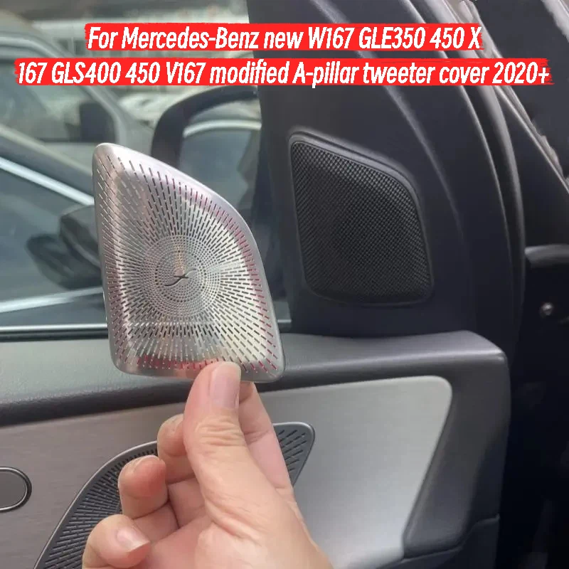 For Mercedes-Benz new W167 GLE350 450 X167 GLS400 450 V167 modified A-pillar tweeter cover 2020+