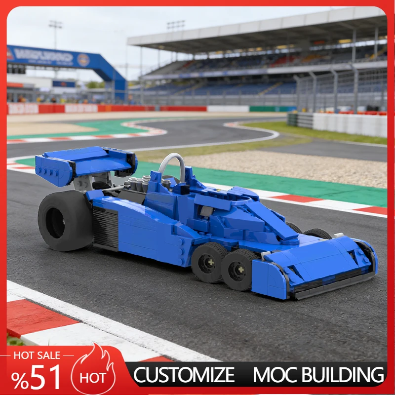 

808 PCS Star Fighting Vintage Formula Racing Car MOC Customize Modular Building Block Creative Design DIY Boy Assembly Toy Gift