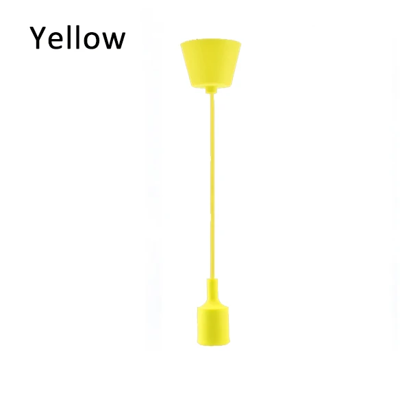 Pendelleuchten Moderne einfache Einzelkopf-Silikagel-Pendelleuchten AC90-260V E27-Halter 100 cm Kabel 13 Farben