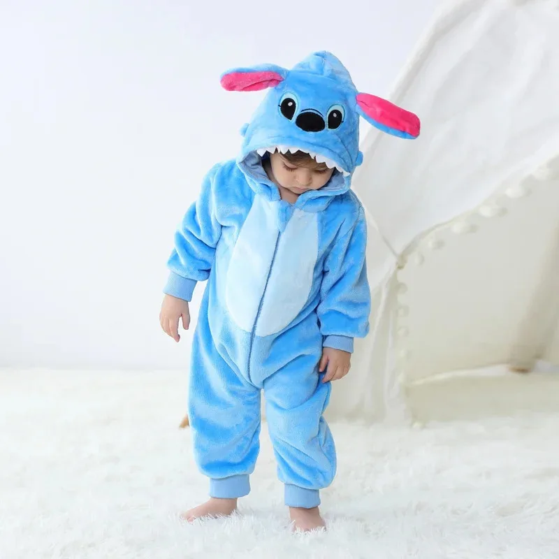 Kigurumi ponto dinossauro pijamas bebê unicórnio onesies recém-nascido animal macacão meninas meninos anime cosplay traje para festa de natal