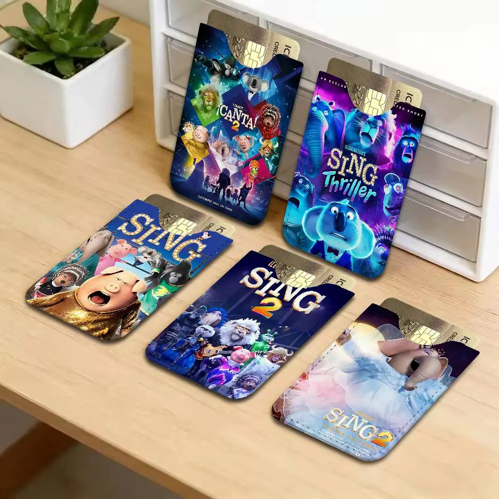Musical Movie S-Sing New Leather Card Small Retro Cowhide Coin Purse Men/Women Luxury Card Holder