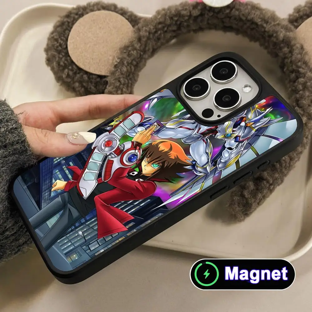 

Yugioh Jaden Yuki Phone Case for iPhone 17 16 15 14 13 12 11 Air Pro Max Plus Matte Surface Magnet Cover