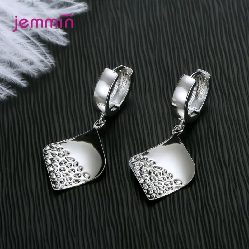 Good Quality 925 Sterling Silver Diamond Earrings For Women Wedding Engagement Party Jewelry Cheap Price Dangle Earrings