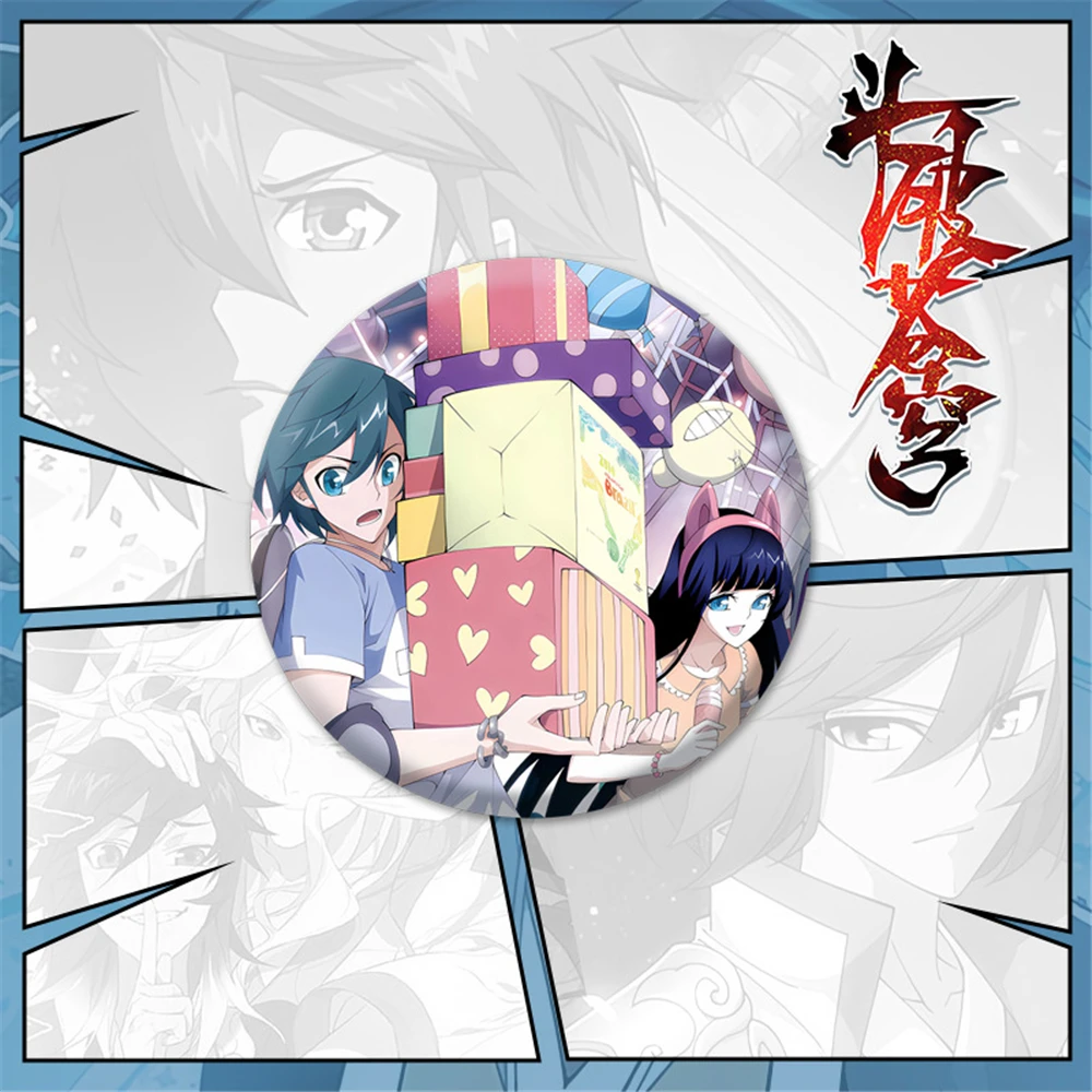 58Mm Anime Fights Break Sphere Xiaoyan Meidusha Yaochen Kostum Cosplay Pin Lencana SPTE Tinplate Bros Prop ﻿