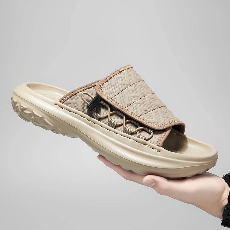 Outdoor Comfortable Fashion Soft Classics Anti Slip Flat Slippers New Trends 2026 Mens Footwear Mens Canvas Sandals Casual Shoes
