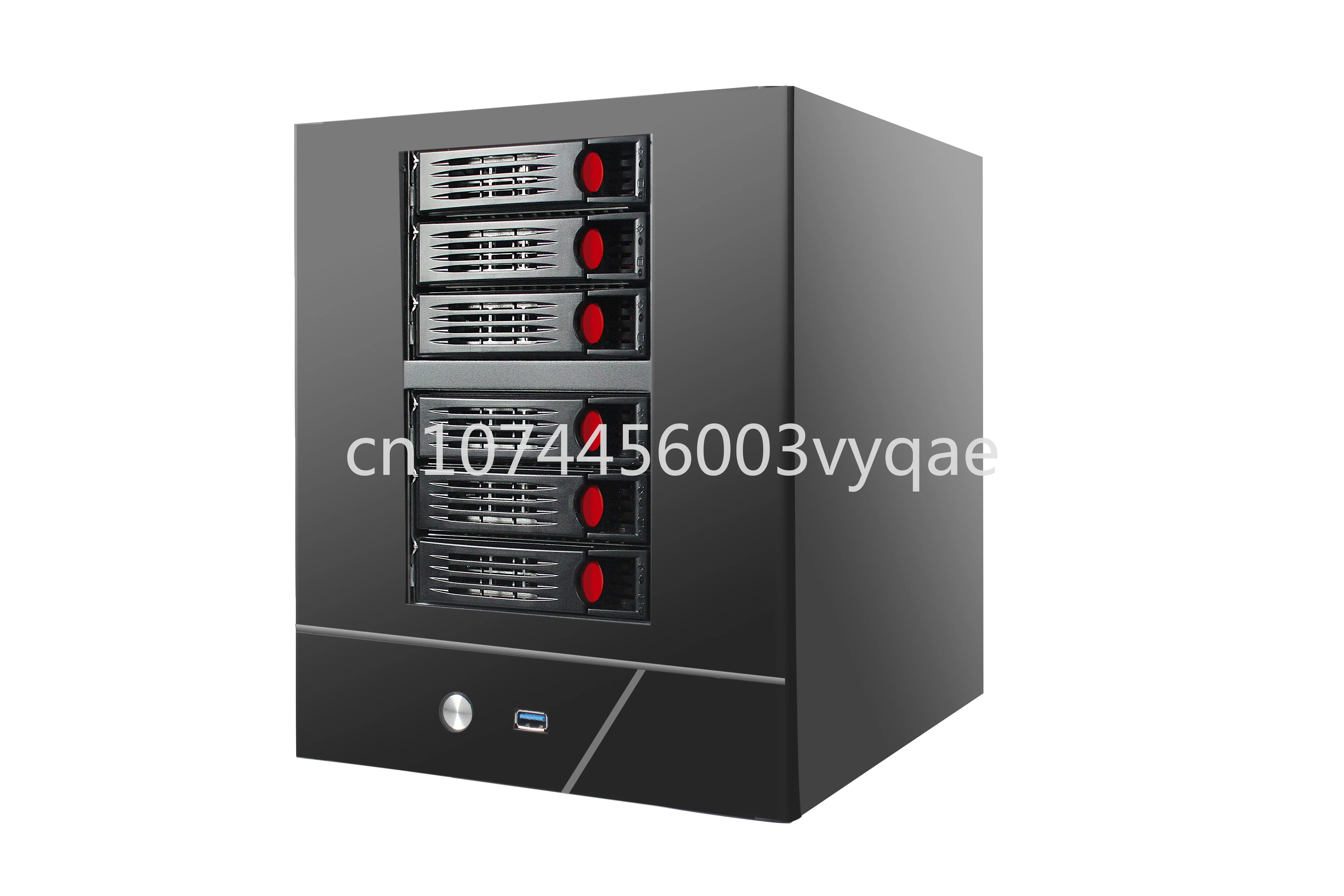 6-disk NAS hot swappable network storage array, home multi bay ITX chassis, Wanyou server