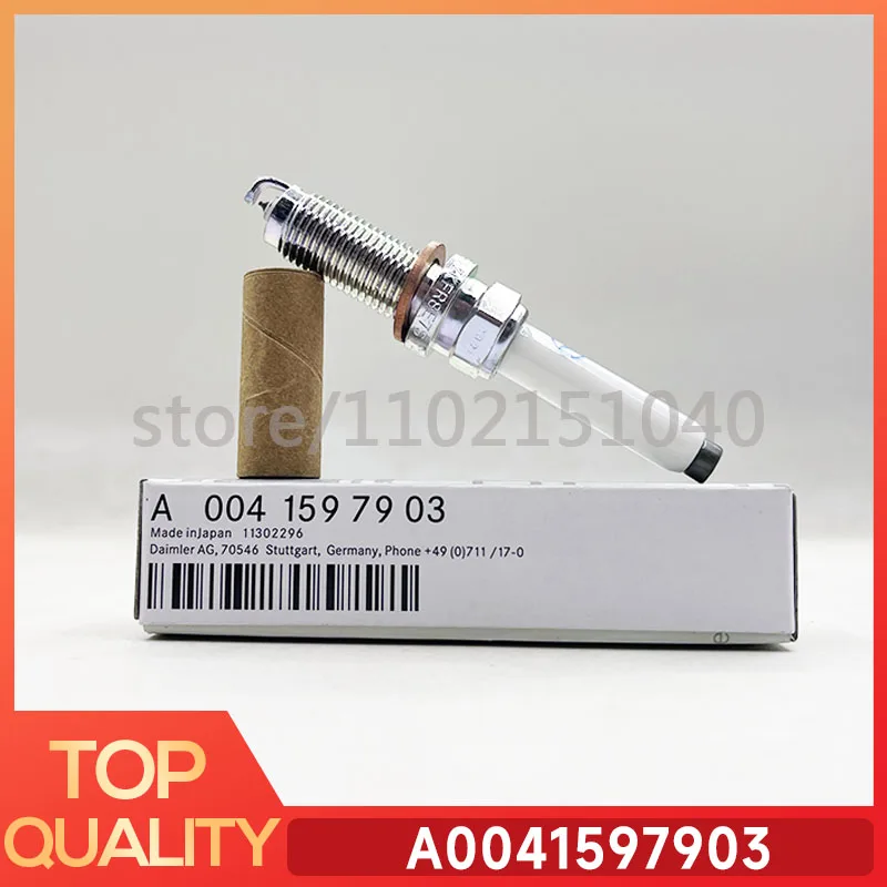 Новые 4шт А 0041597903   SILZKFR8E7S Платиновая свеча зажигания для Mercedes Benz E260 S400L GLC300 ML320 0041597903   90654 Автозапчасти