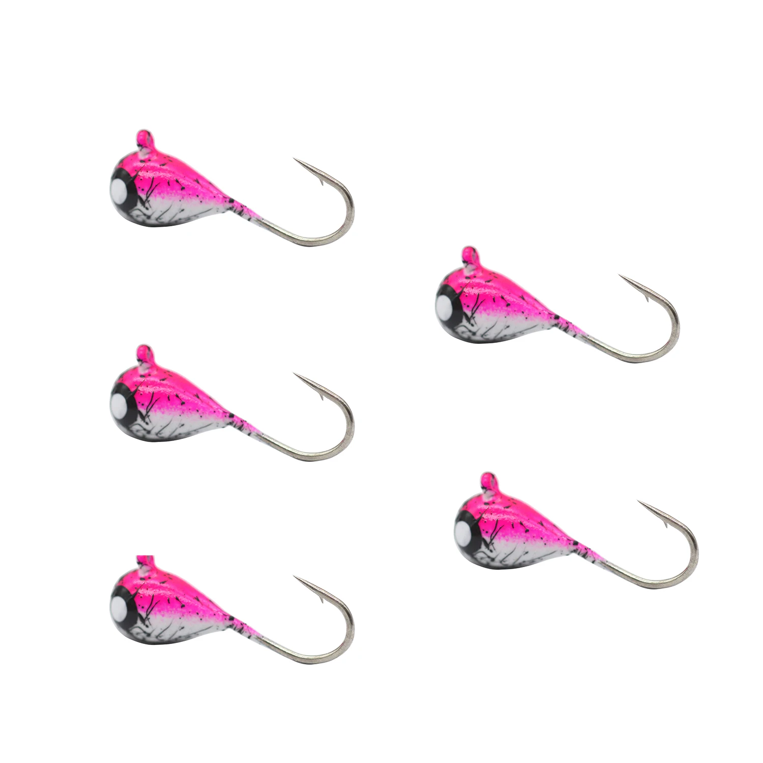 Glow Tungsten Ice Fishing Jigs 5