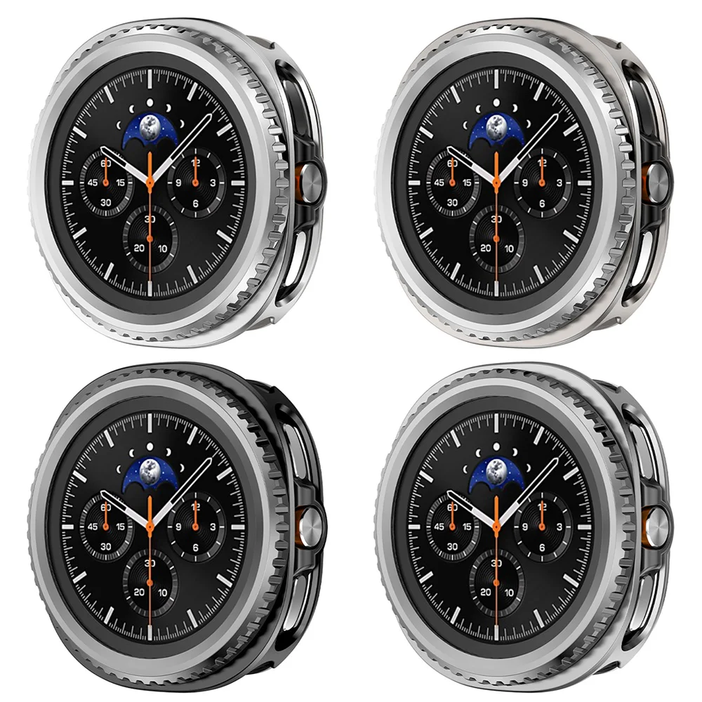 Metal + PC Case for Samsung Galaxy Watch 8 Classic 46mm Protective Cover Bumper Shell Rotating Bezel Frame Watch Accessories