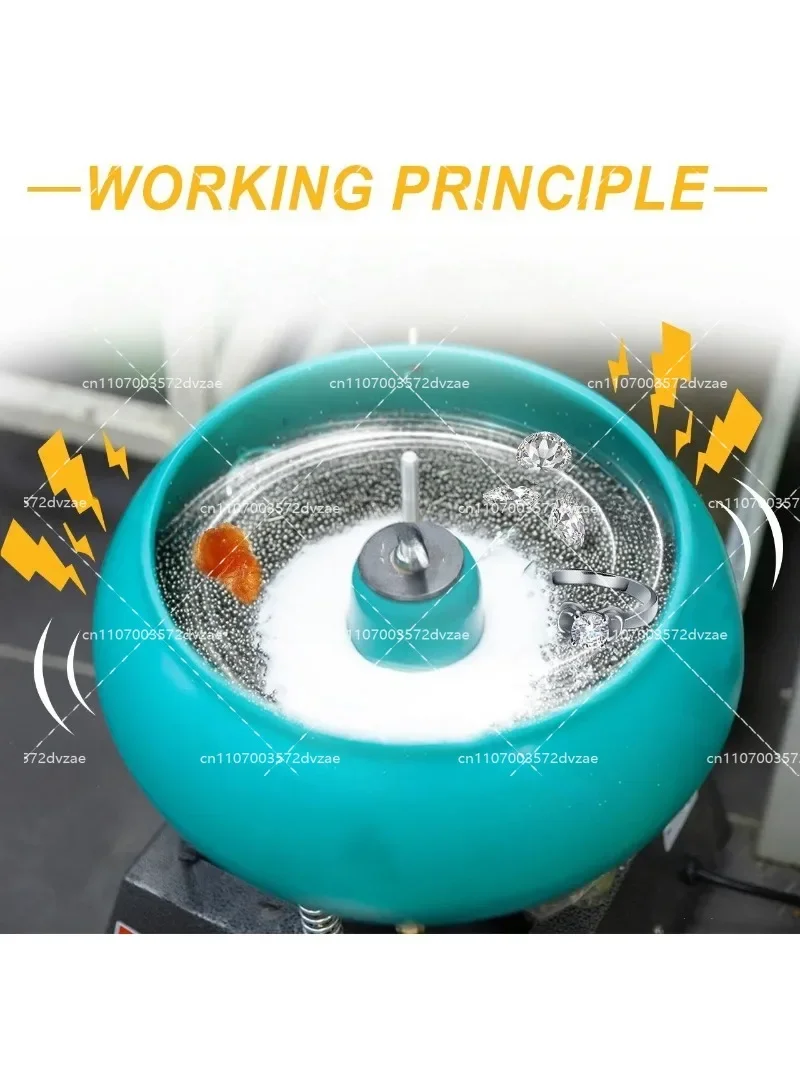 17inch 12L Polishing Machine Vibratory Tumbler for Metal Jewelry Grinding Vibrating Jewelry Tools