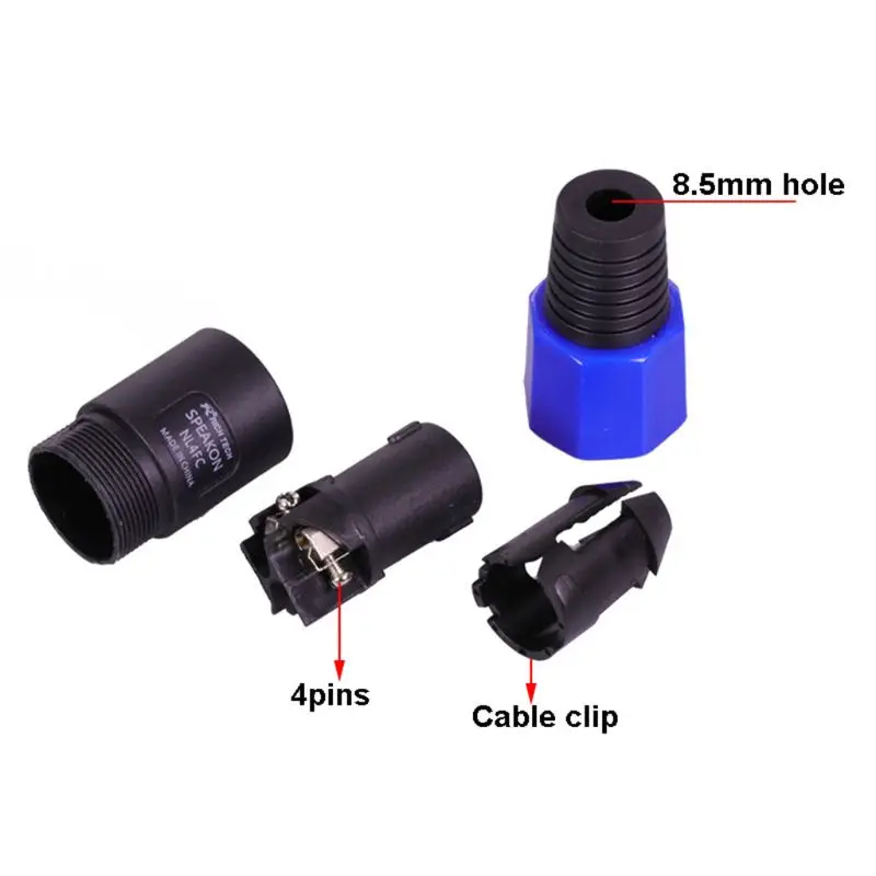 090F 4PIN -полюс полюс женский к женскому списковому муфте