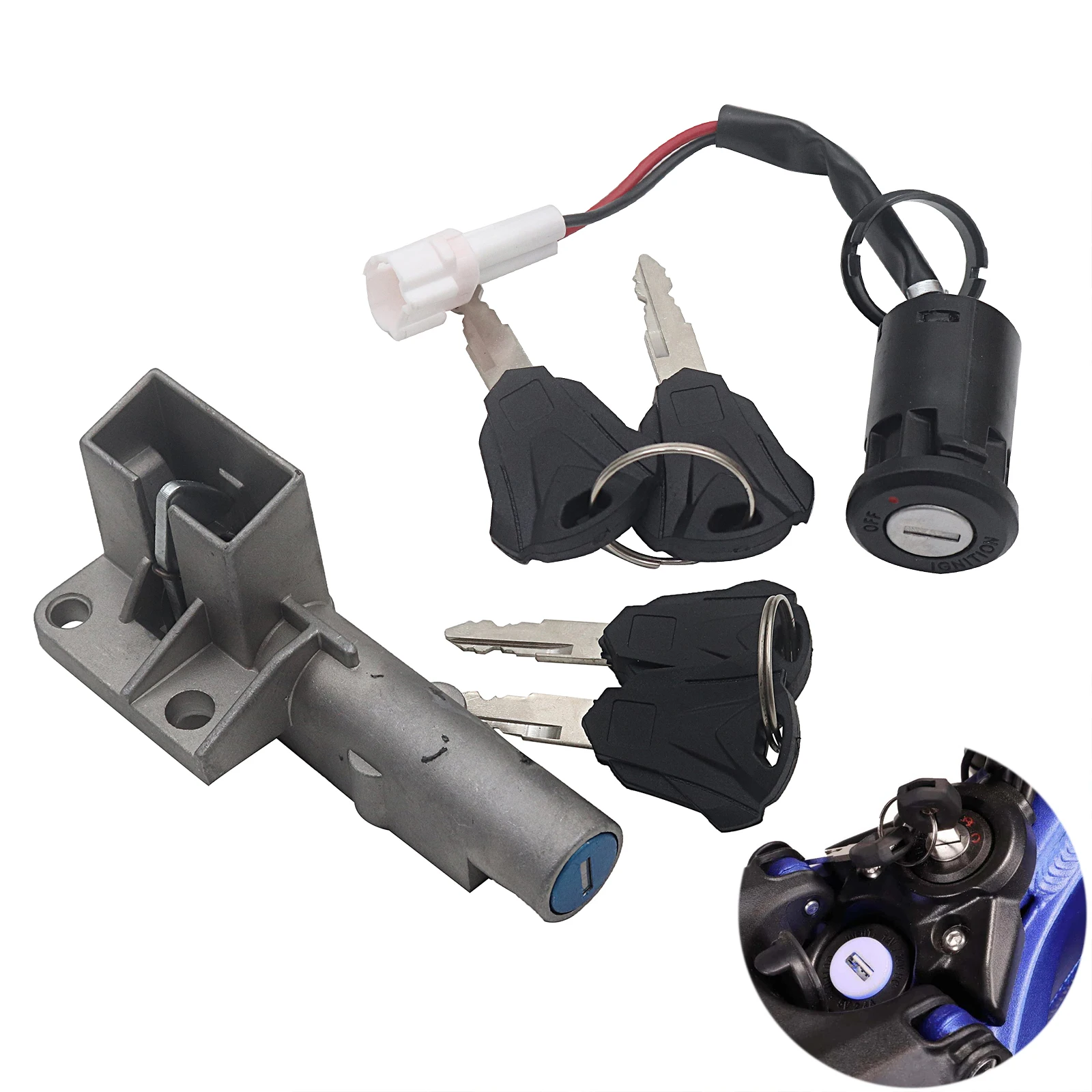 Juego de llaves para motocicletas Surron, accesorios, interruptor de encendido, juego de llaves de bloqueo para Sur Ron S X Lightbee Light Bee S X, bicicleta eléctrica