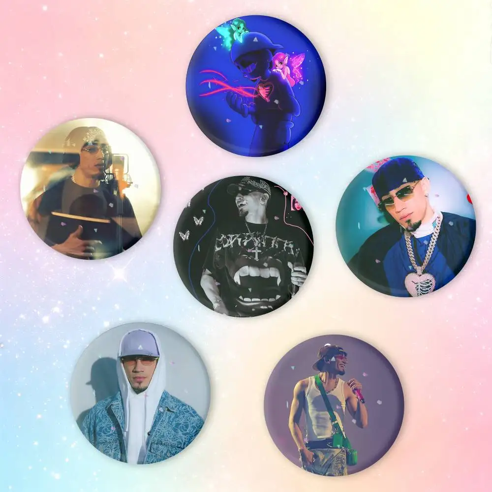 Por-Si-Manana No-Estoy O-Omar C-CourtzS Button Pins Backpack Clothing Decor Brooch Badge Jewelry Gifts for Kids