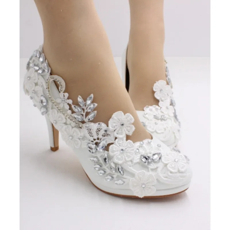 

Новые белые свадебные туфли-лодочки на высоком каблуке 2026 года: элегантные роскошные женские туфли и босоножки для вечеринок, летняя обувь