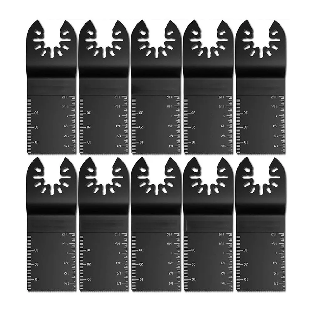 

10pcs Multi Tool Blades Oscillating Saw Blade Multi-Function Saw Saw Blade Renovator Cutter Blade For Wood Metal Plastic Cutting