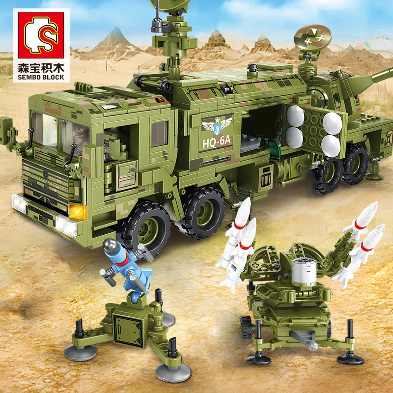 

Iron-blooded 85 military tank model crawler infantry fighting vehicle missile boy DIY small particle assembled building block