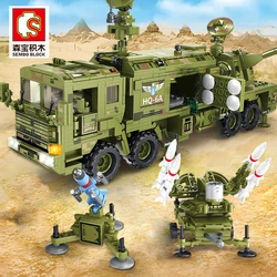 Iron-blooded 85 military tank model crawler infantry fighting vehicle missile boy DIY small particle assembled building block