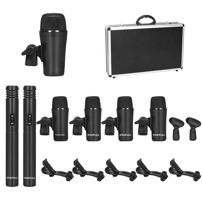 

PGA-DMK7 Professional Dynamic Snare/tom Mic Kit 7 Musical Instrument Microphone Recording Drum Microphone PGA DMK7