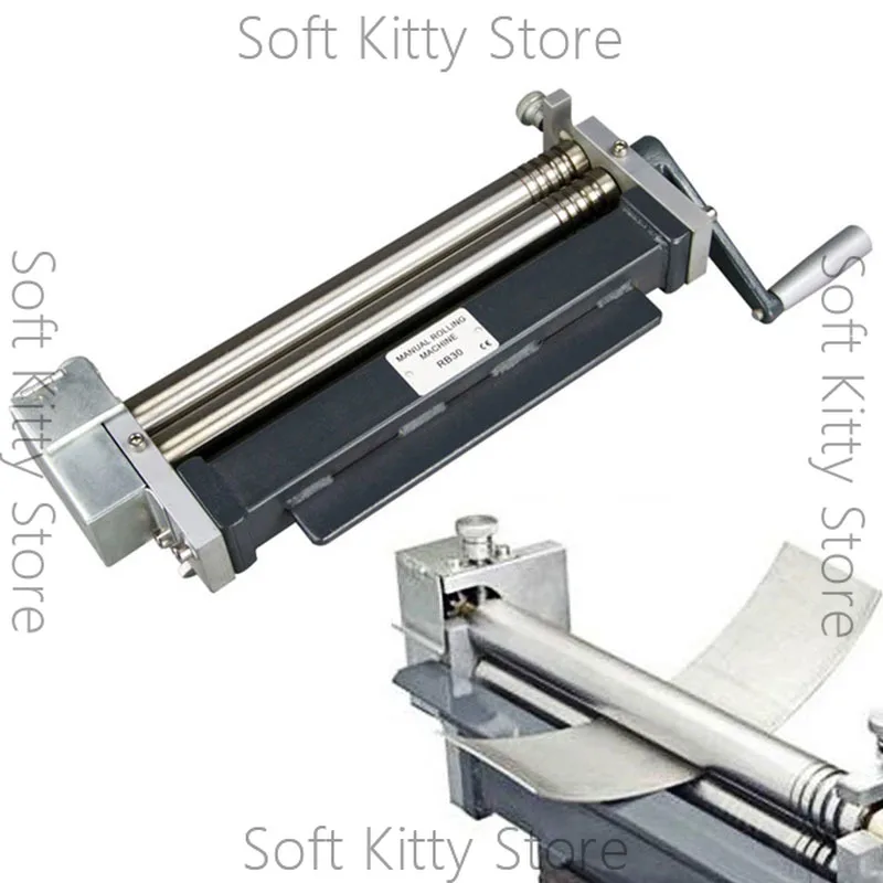 Manual Bending Machine Manual Plate Rolling Machine Round Tube Roller Making Tool Desktop Metal Plate Bender  Metal Plate Bend