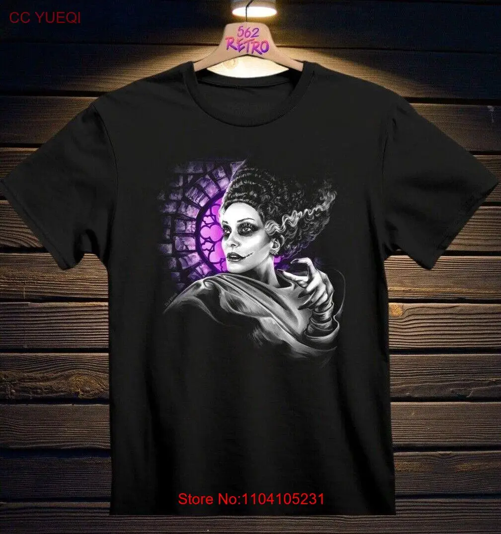 The Bride of Frankenstein Horror T-Shirt Black S-3XL