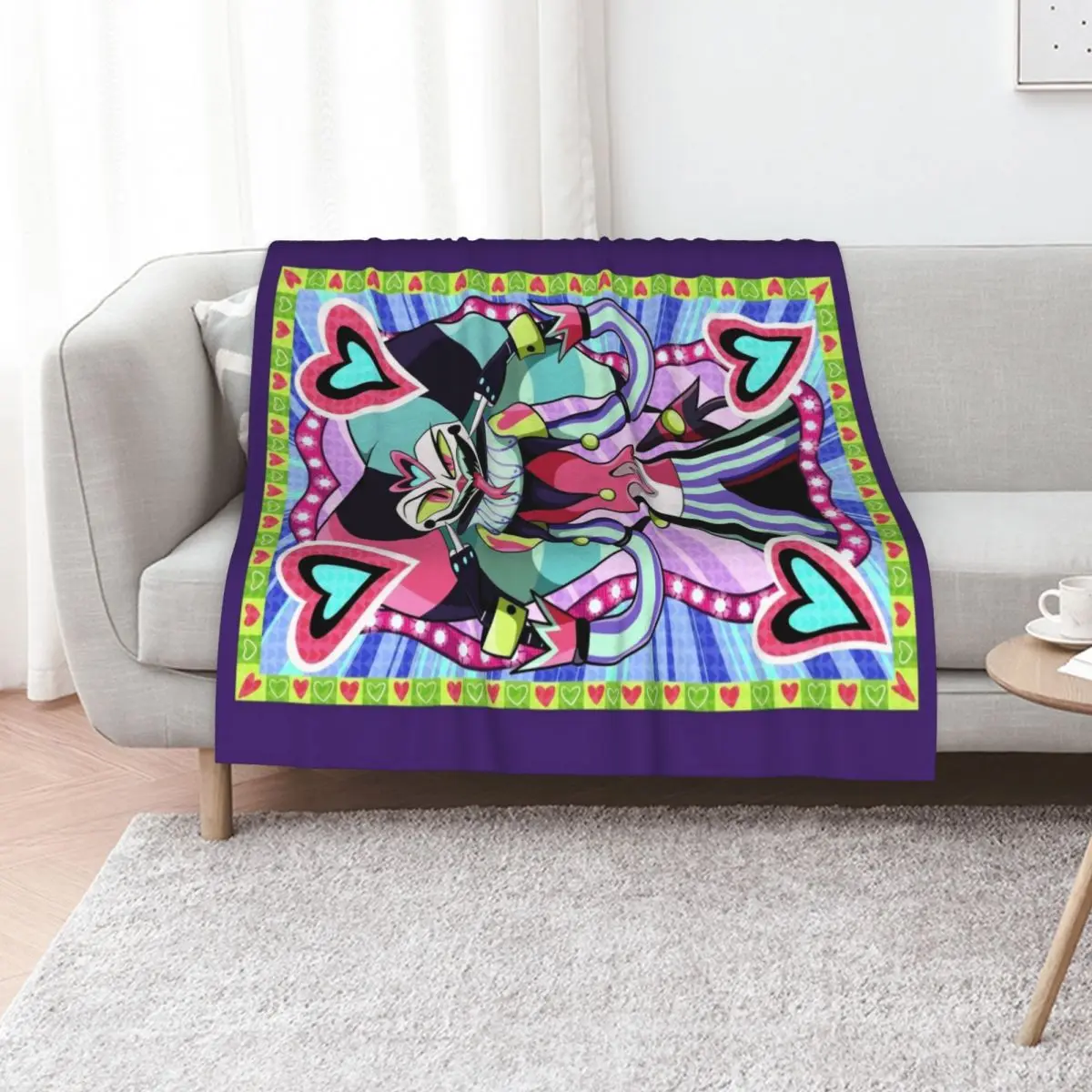 Fizzarolli - 2 Minute Notice Throw Blanket Soft Beds Sofa Throw Multi-Purpose Retros Bed linens Picnic Blankets