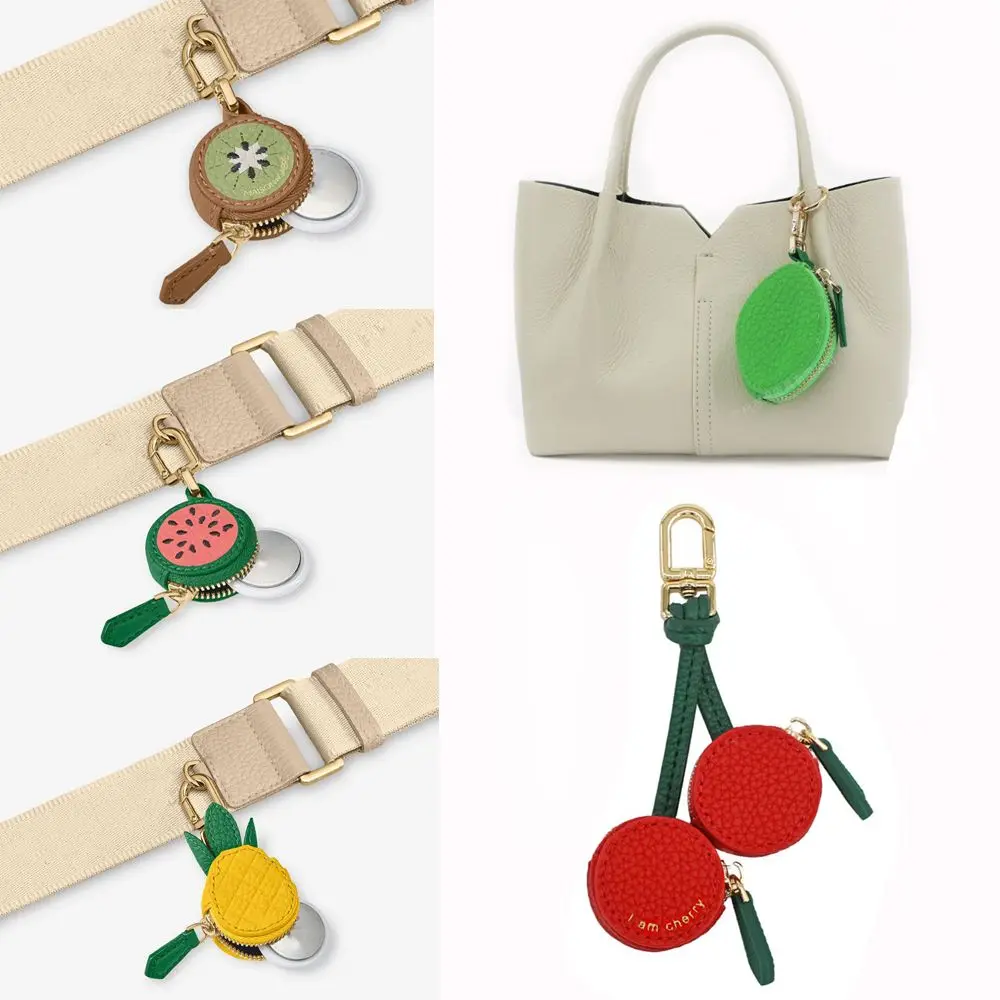 

Fruit Shape Series Pu Leather Coin Purse Pendant Personality Headphone Bag Accessories Keychain Multifunctional Coin Bag
