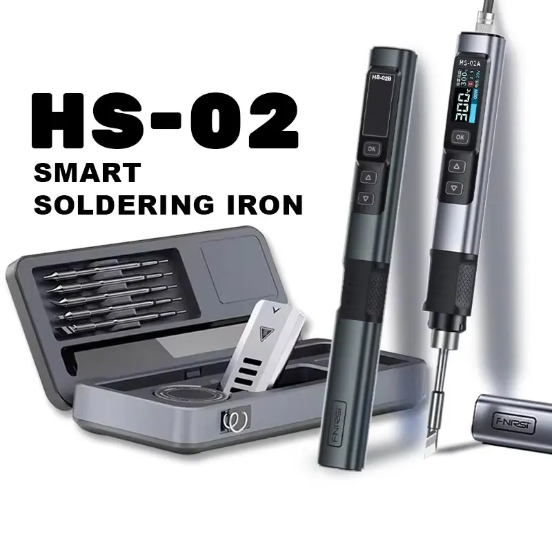 pd-100w-type-c-soldering-iron-kit-hs-02-rapid-heating-adjustable-temperature-100-450℃-oled-display-portable-repair-tool-with-t