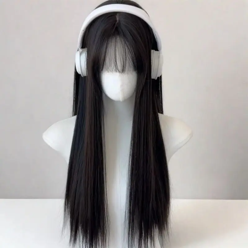 ‌Anime Character Wig - Sakura Masuko Cosplay Hair, Long Straight Synthetic Wig, Convention Costume