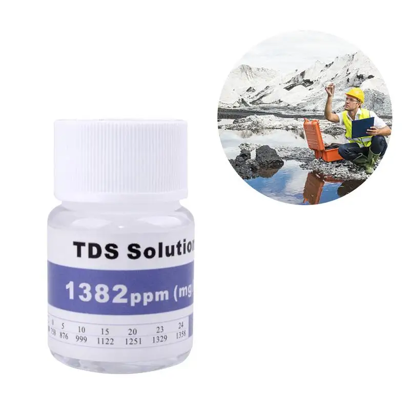 Imagem -04 - Solução de Calibração Tds para ec Tds Tester Tampão Líquido 25ml 84us cm 1413us cm 12.88 ms cm 35ppt 1382ppm
