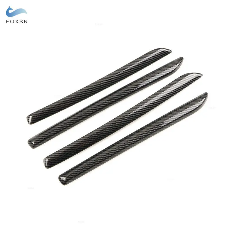 For Audi A3 8V 2014 2015 2016 2017 2018 S3 2017 ABS Carbon Fiber Texture Car-styling Inner Door Window Panel Strip Cover Trim