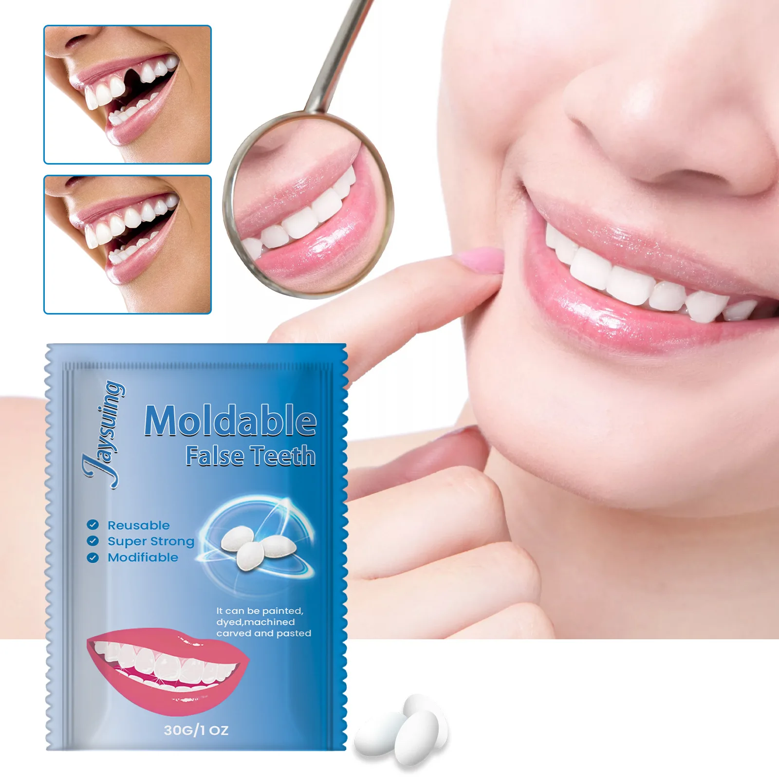 

Party Temporary Filling Hole Denture Filling Interdental Molding Solid Glue