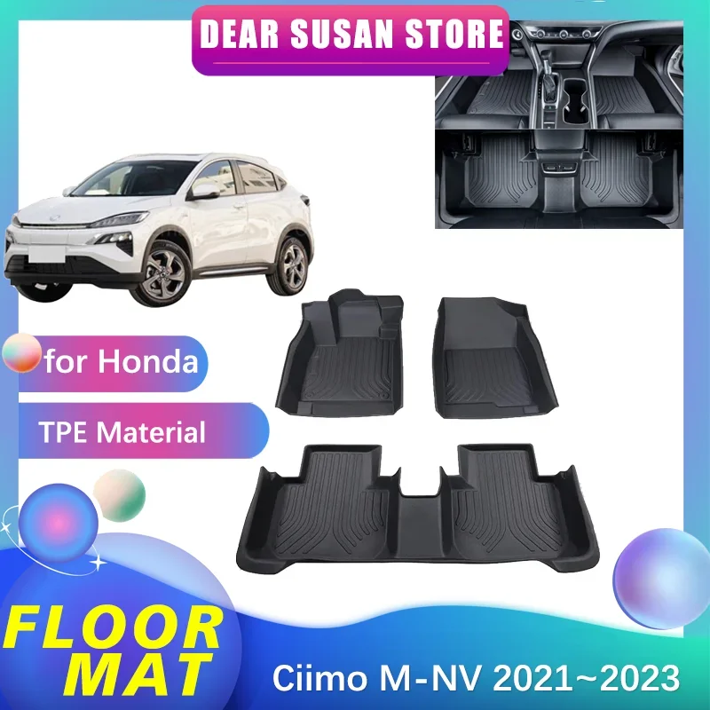 Car Special Floor Pad for Honda Ciimo MNV M-NV 2021 2022 2023 Waterproof Full Cover Space Ttrunk Mat Decoration Rug Accessories