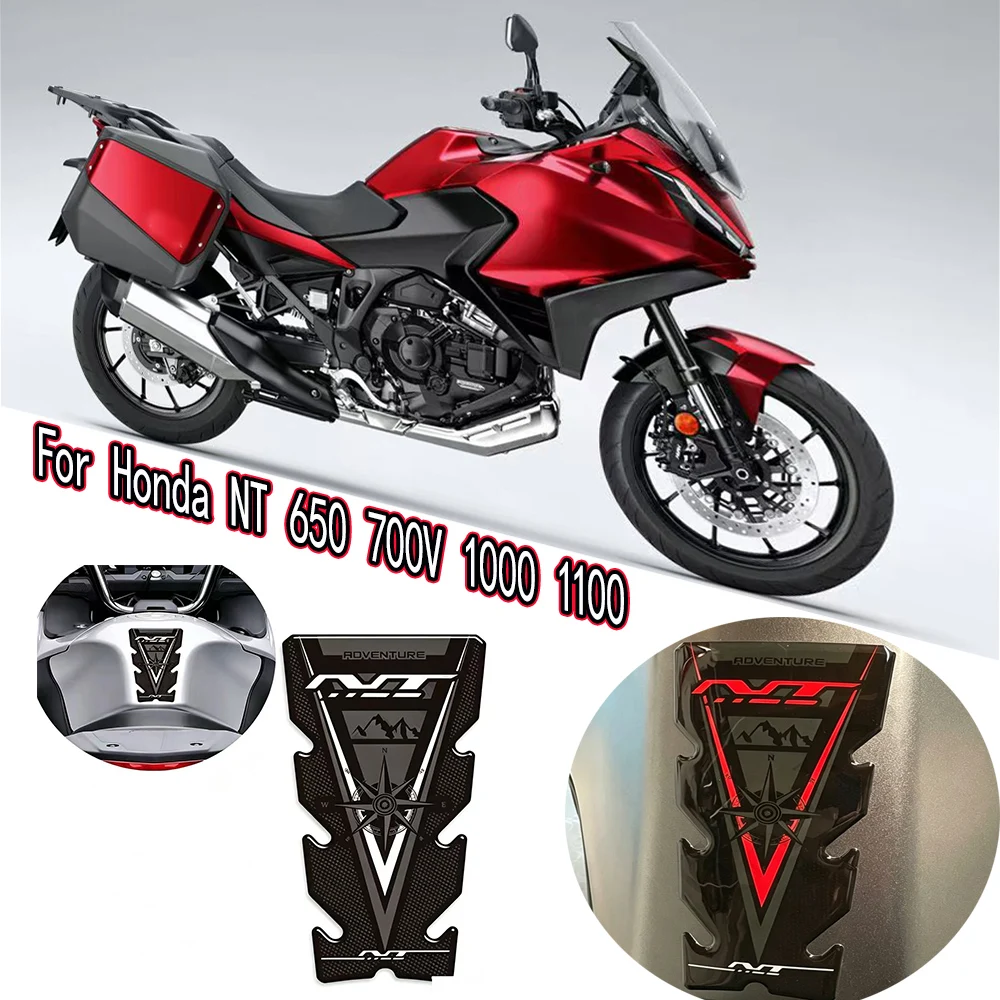 For Honda NT 650 700V NT1000 NT650 NT1100 Motorcycle Adventure Fuel Oil Tank Pad Decals Protector Stickers Kit