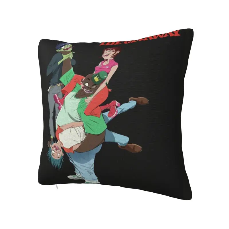 Custom Rock Band Gorillazs Cushion Covers Sofa Home Decor Square Pillow Case
