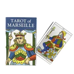 Mały rozmiar Tarot z kart Marseille 78 angielskich wizji wróżbiarskich edycji Deck Borad