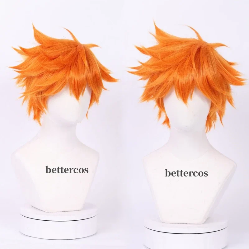 Anime Shoyo Hinata Syouyou Short Orange Cosplay Costume Wig