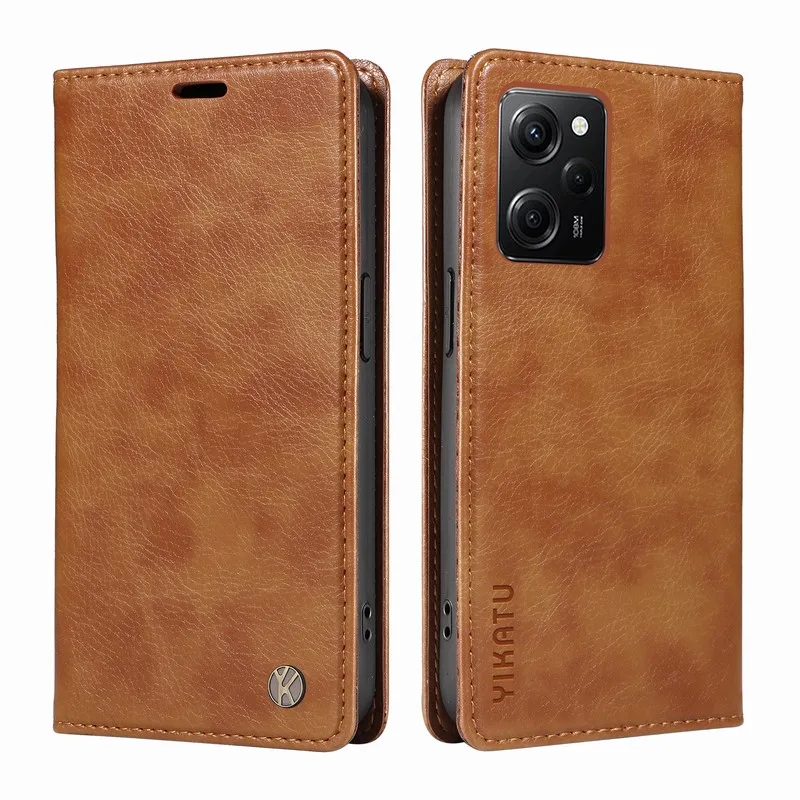 

Кожаный чехол-бумажник для Poco X5 X3 Pro, роскошный Магнитный флип-чехол в стиле ретро, чехол для Poco X4 GT M3 F4 F3 M5 M4 Pro
